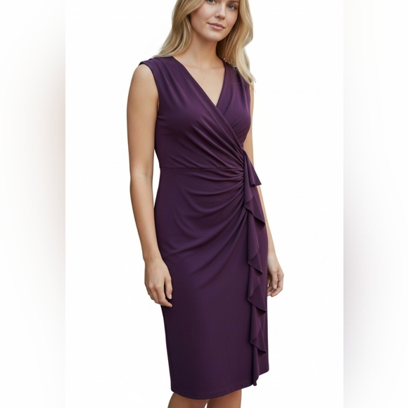 Ralph Lauren Dresses & Skirts - Ralph Lauren Elegant Purple Sleeveless Dress.Size 10